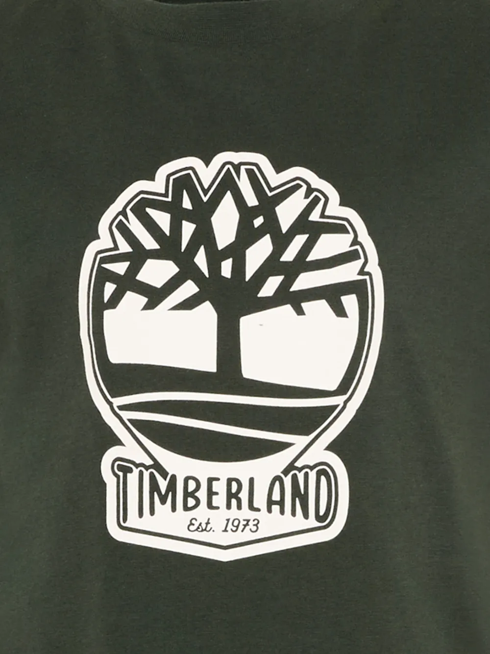 Timberland Kids T-shirt met logoprint Groen