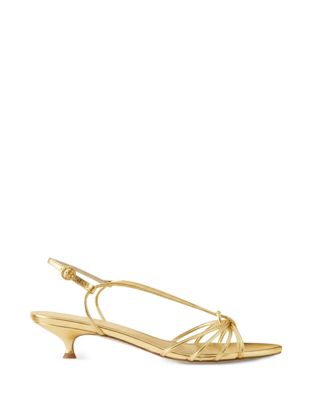 Aeyde Amara metallic-effect sandals Goud