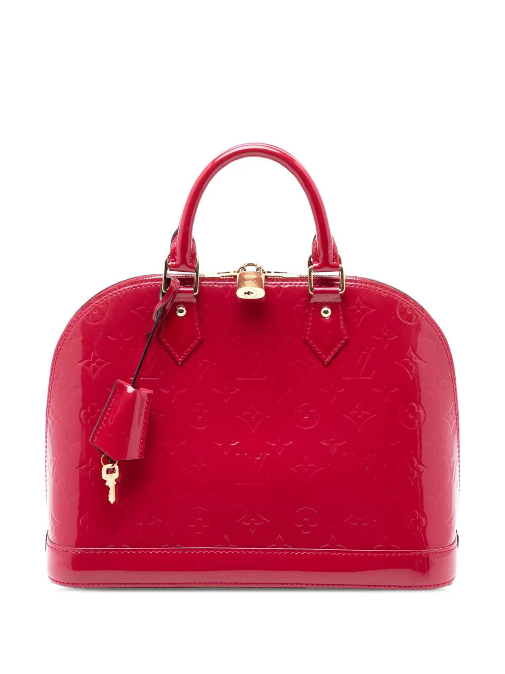 Louis Vuitton Pre-Owned 2014 Monogram Vernis Alma PM handbag - Rosso