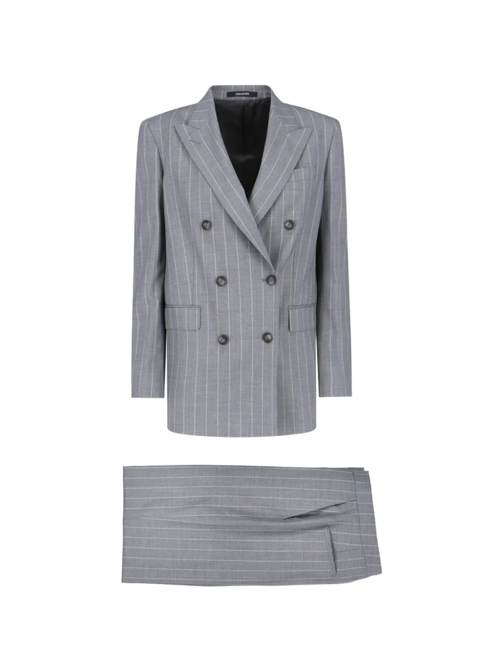 Tagliatore Jasmine double-breasted striped suit - Grigio