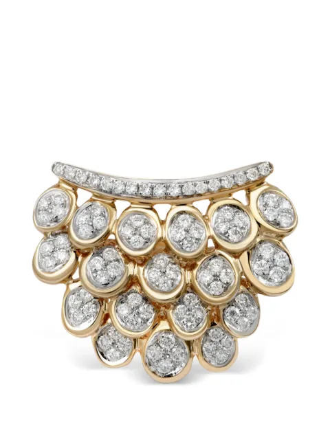 Rainbow K Full pave blossom earring