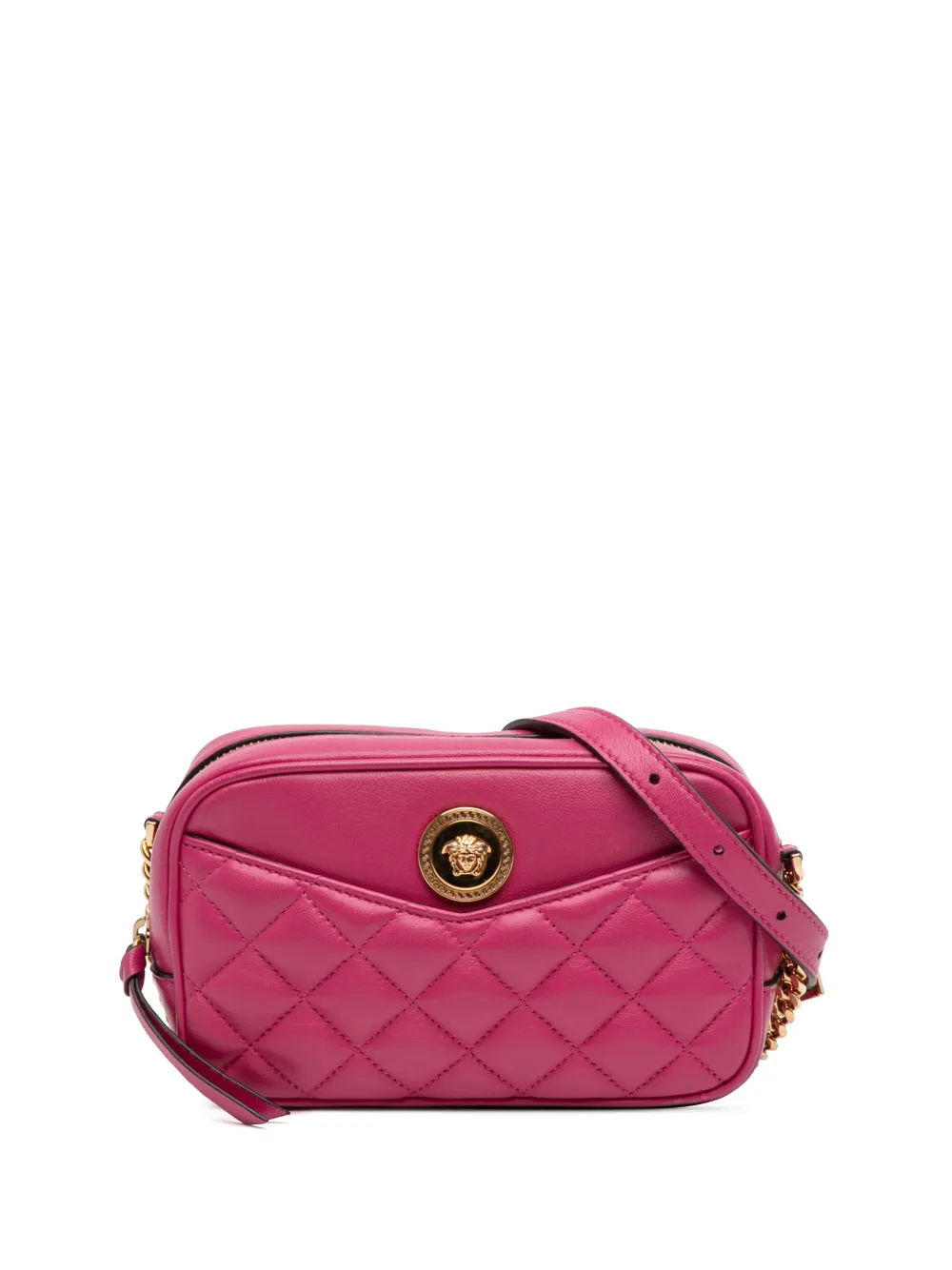 Versace Pre-Owned 2010-2026 Quilted Lambskin La Medusa Camera Bag crossbody bag - Rosa