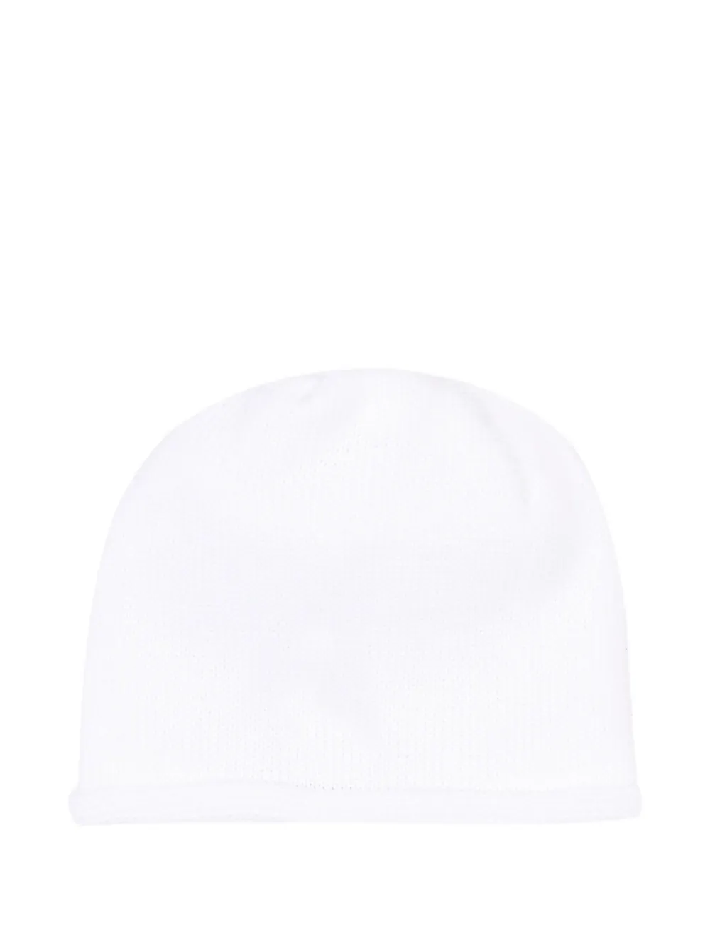 Little Bear rolled-trim hat - Bianco