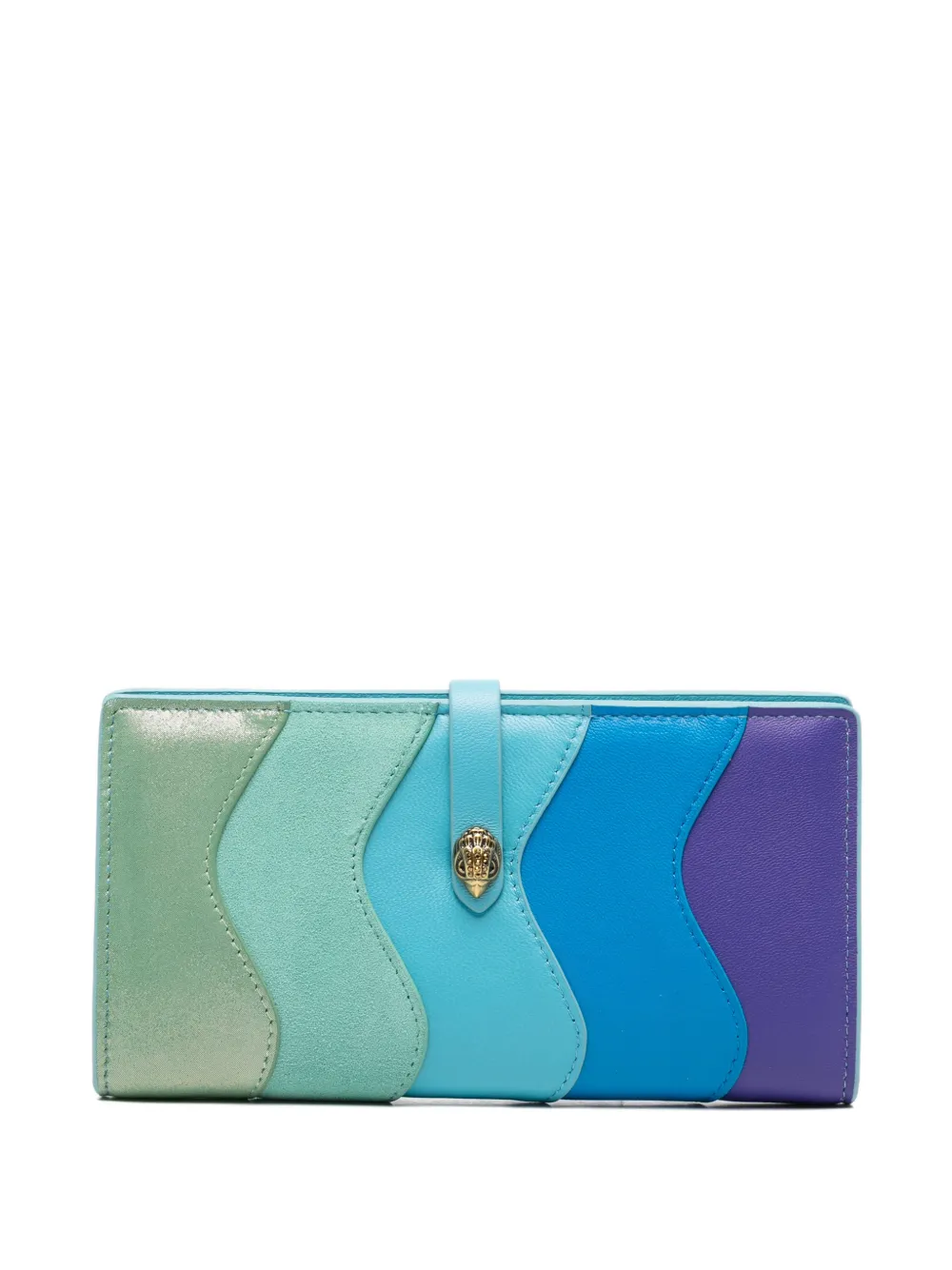 Kurt Geiger Kensington wavy leather wallet - Blu