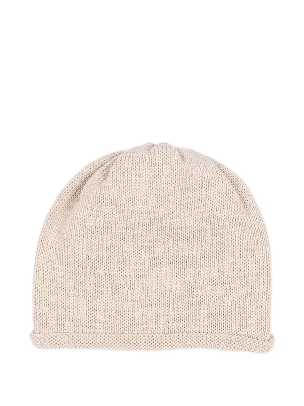 Little Bear ribbed-knit beanie hat - Toni neutri