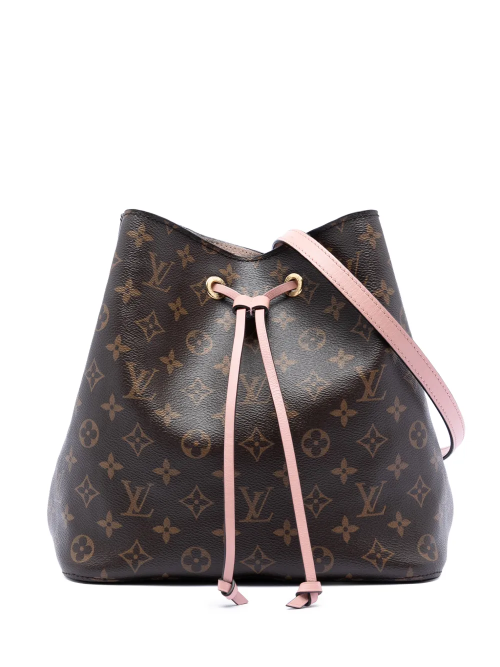 Louis Vuitton Pre-Owned 2017 Monogram Neonoe MM bucket bag - Marrone