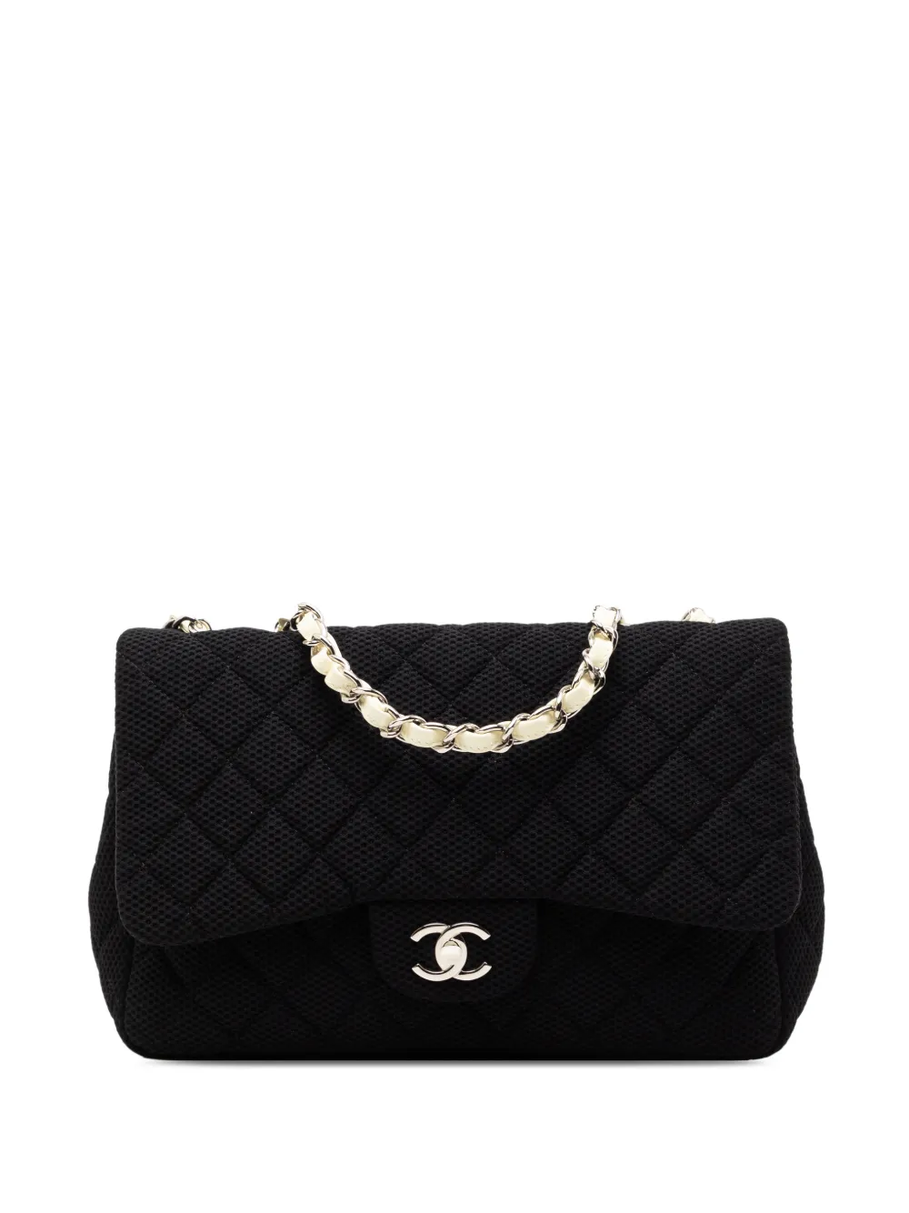 CHANEL Pre-Owned 2009-2010 Jumbo Classic Mesh Single Flap shoulder bag - Nero