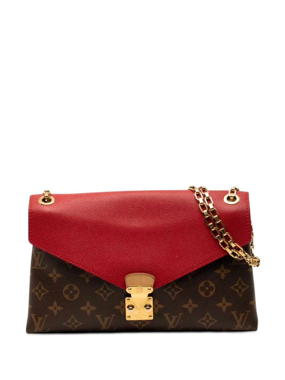 Louis Vuitton Pre-Owned 2015 Monogram Pallas Chain shoulder bag - Marrone