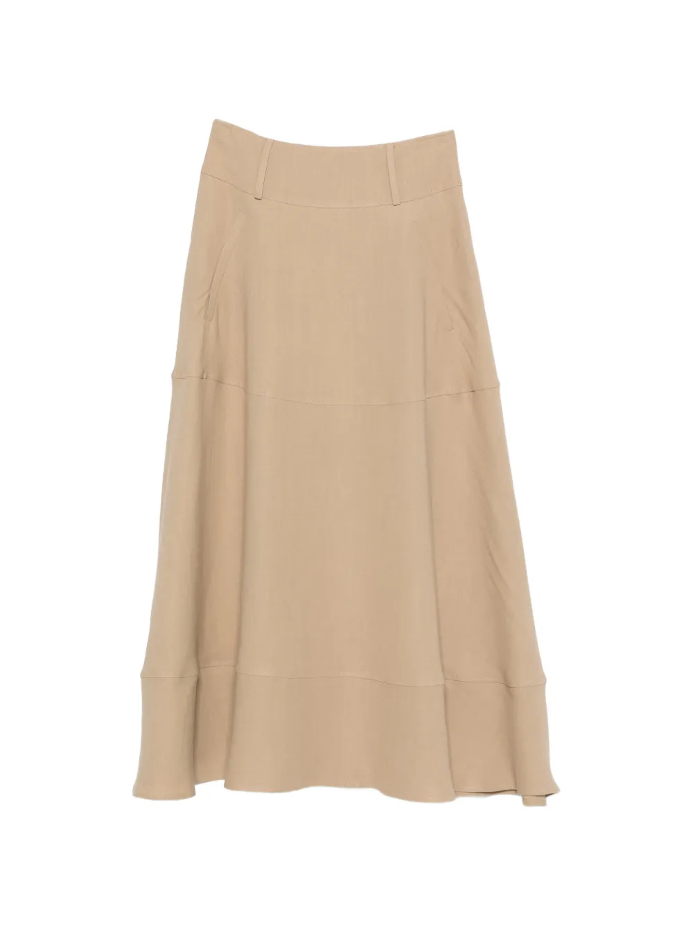 Antonelli concealed-fastening midi skirt - Toni neutri