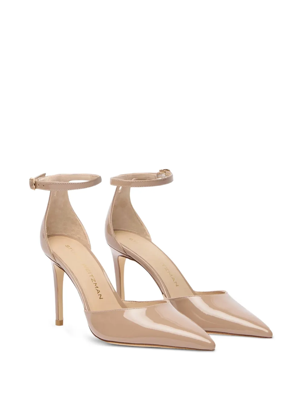 Stuart Weitzman Stuart pumps met bandje Beige