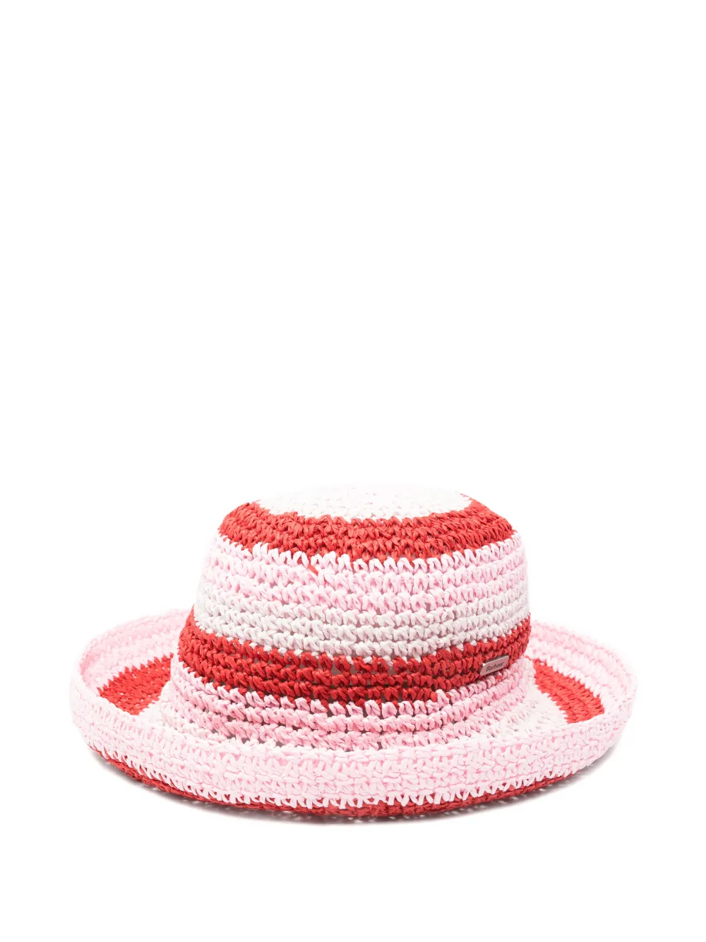 Barbour striped-pattern hat - Rosa