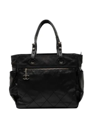 CHANELトートバッグ CHANEL Pre-Owned 2013 CC Leather Tote Bag | Black | FARFETCH