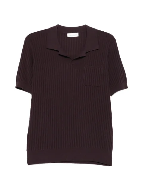 Roberto Collina ribbed pocket polo shirt