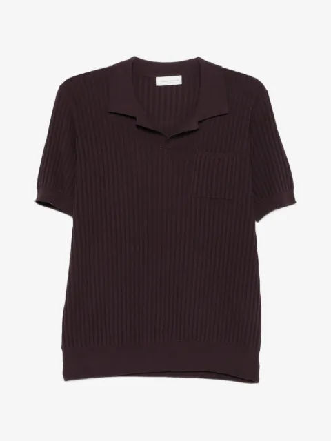 Roberto Collina ribbed pocket polo shirt