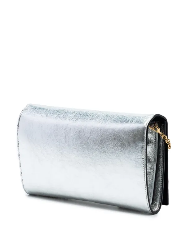 Saint Laurent Pre-Owned 2018 クリンクル メタリックカーフ ベル ドゥ
