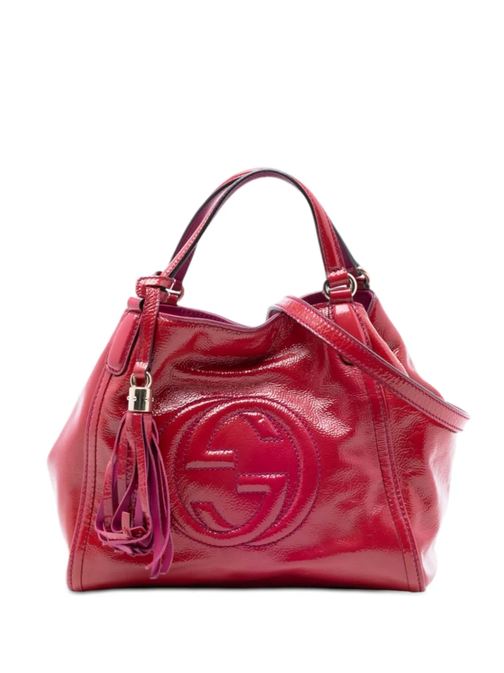 Gucci Pre-Owned 2015-2025 Small Patent Soho satchel - Rot