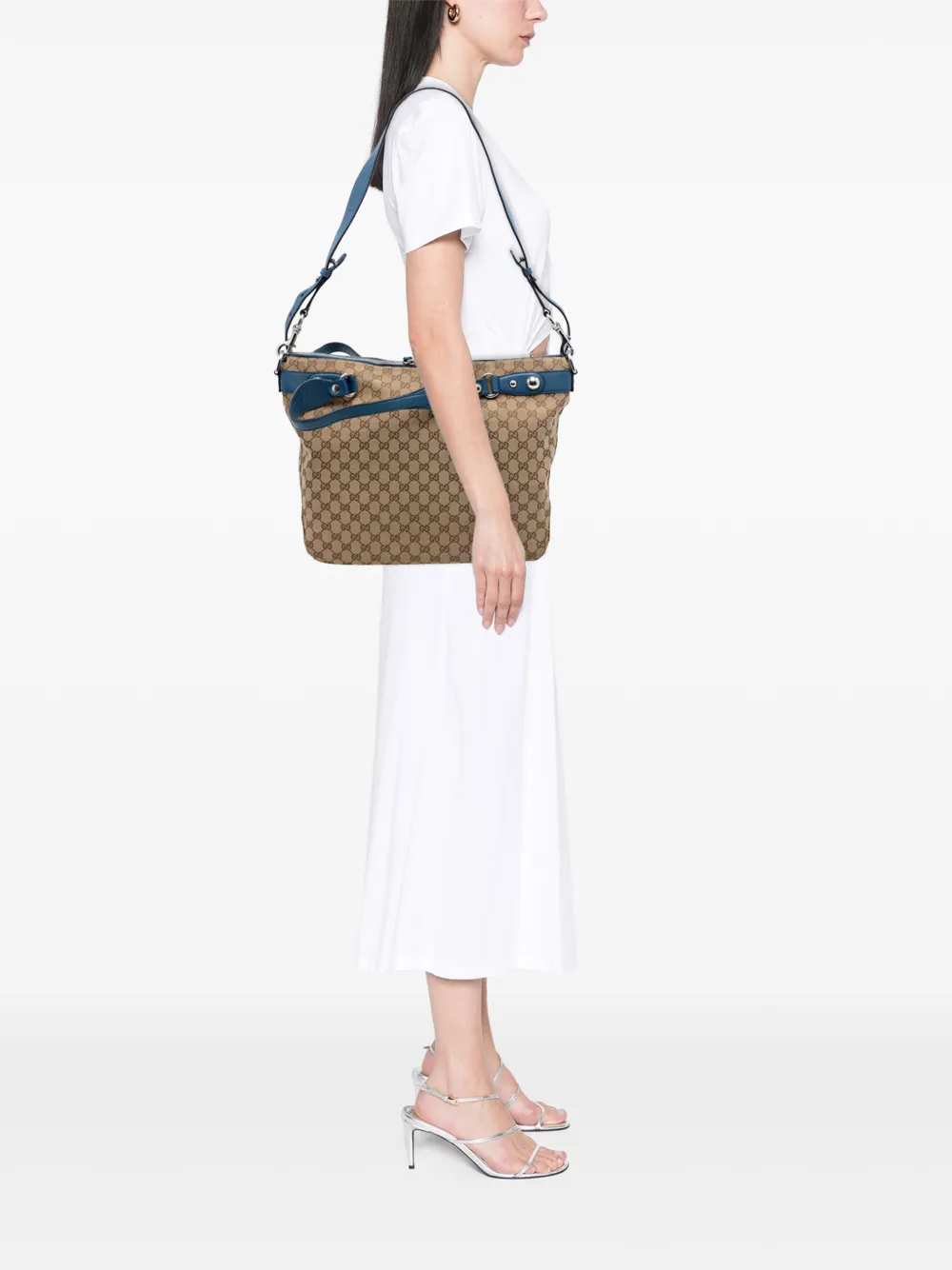 Gucci Pre-Owned 2016-2026 ラージ GGキャンバス アイコン ビット