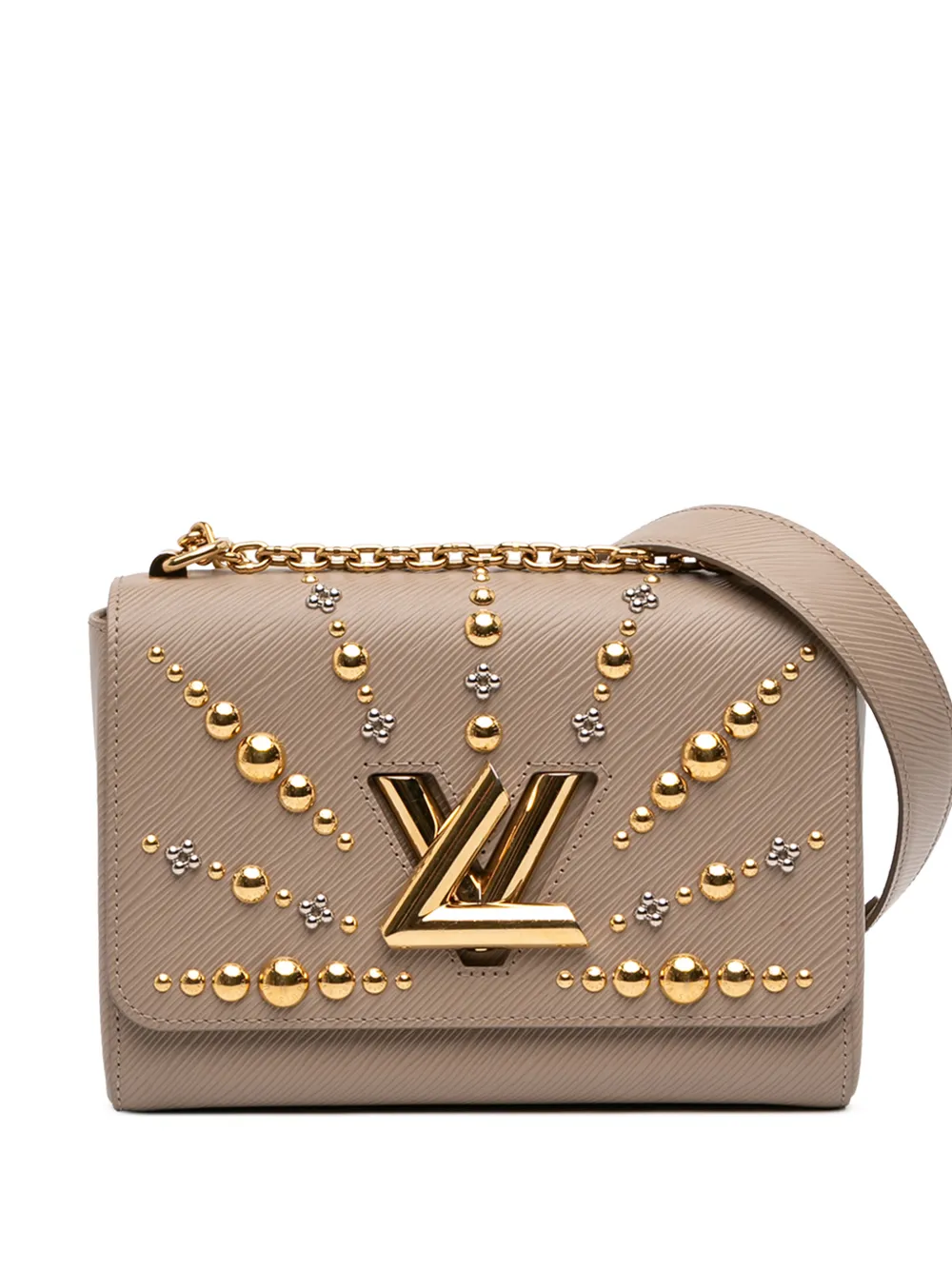 Louis Vuitton Pre-Owned 2018 Epi Studded Sol Twist MM crossbody bag - Brown