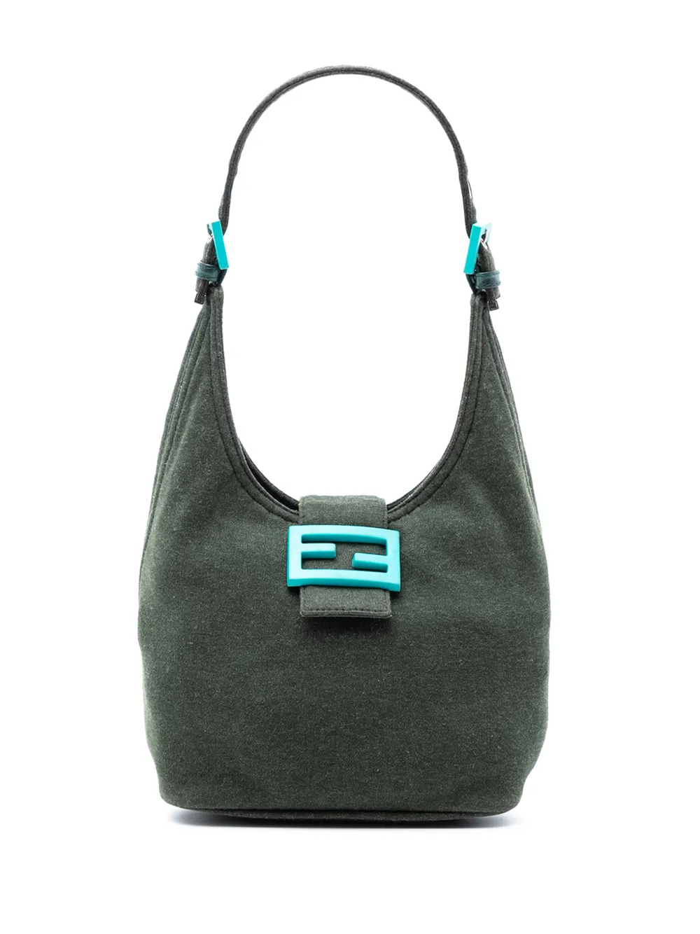 Fendi Pre-Owned 2000-2010 Cotton shoulder bag - Verde