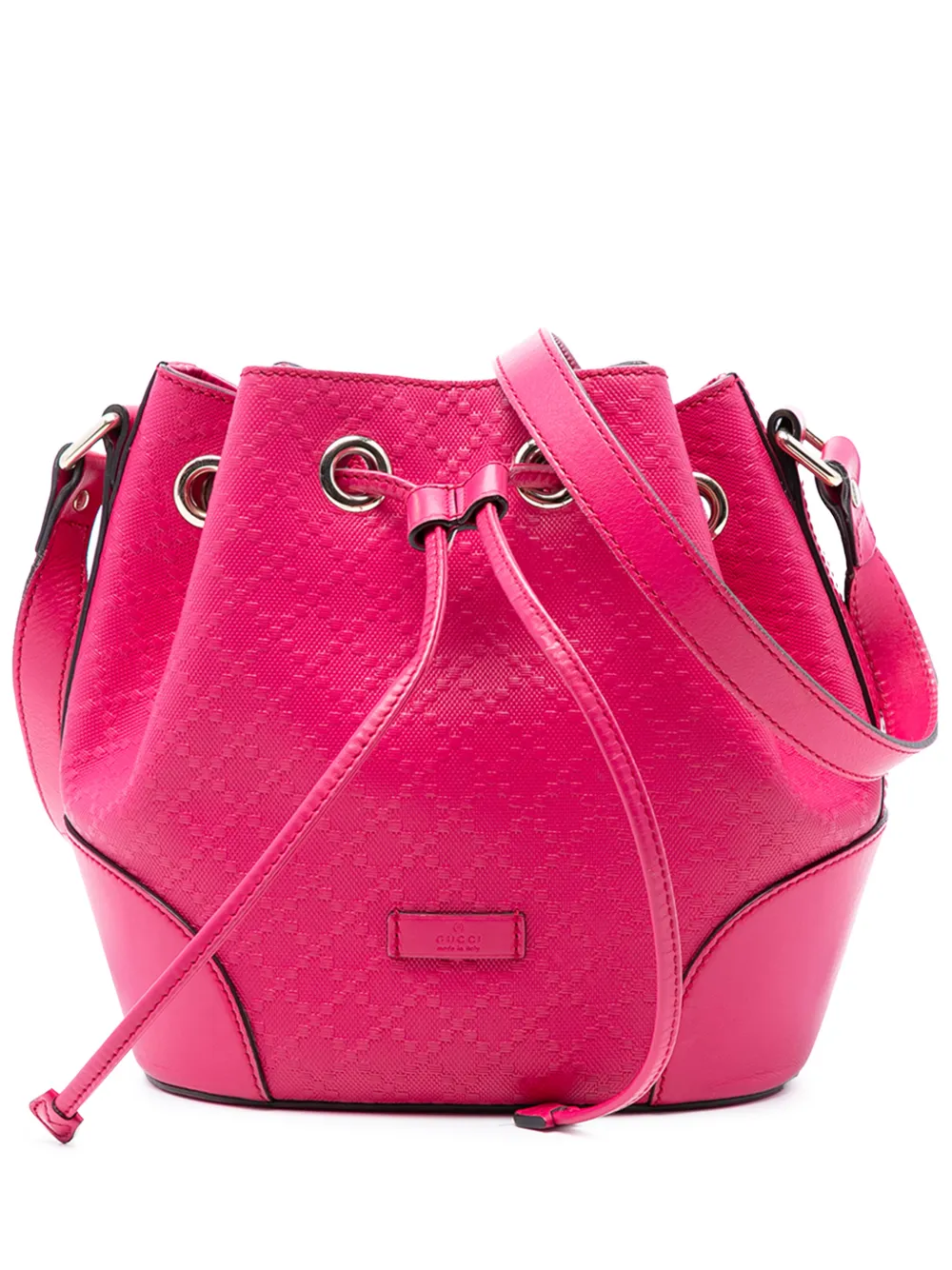 Gucci Pre-Owned 2016-2026 Diamante Leather Bright bucket bag - Rosa