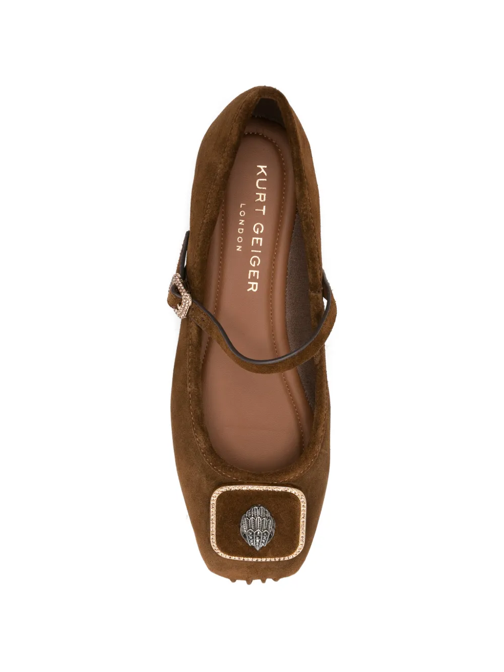 Kurt Geiger London Pimlico buckle ballet flats Bruin