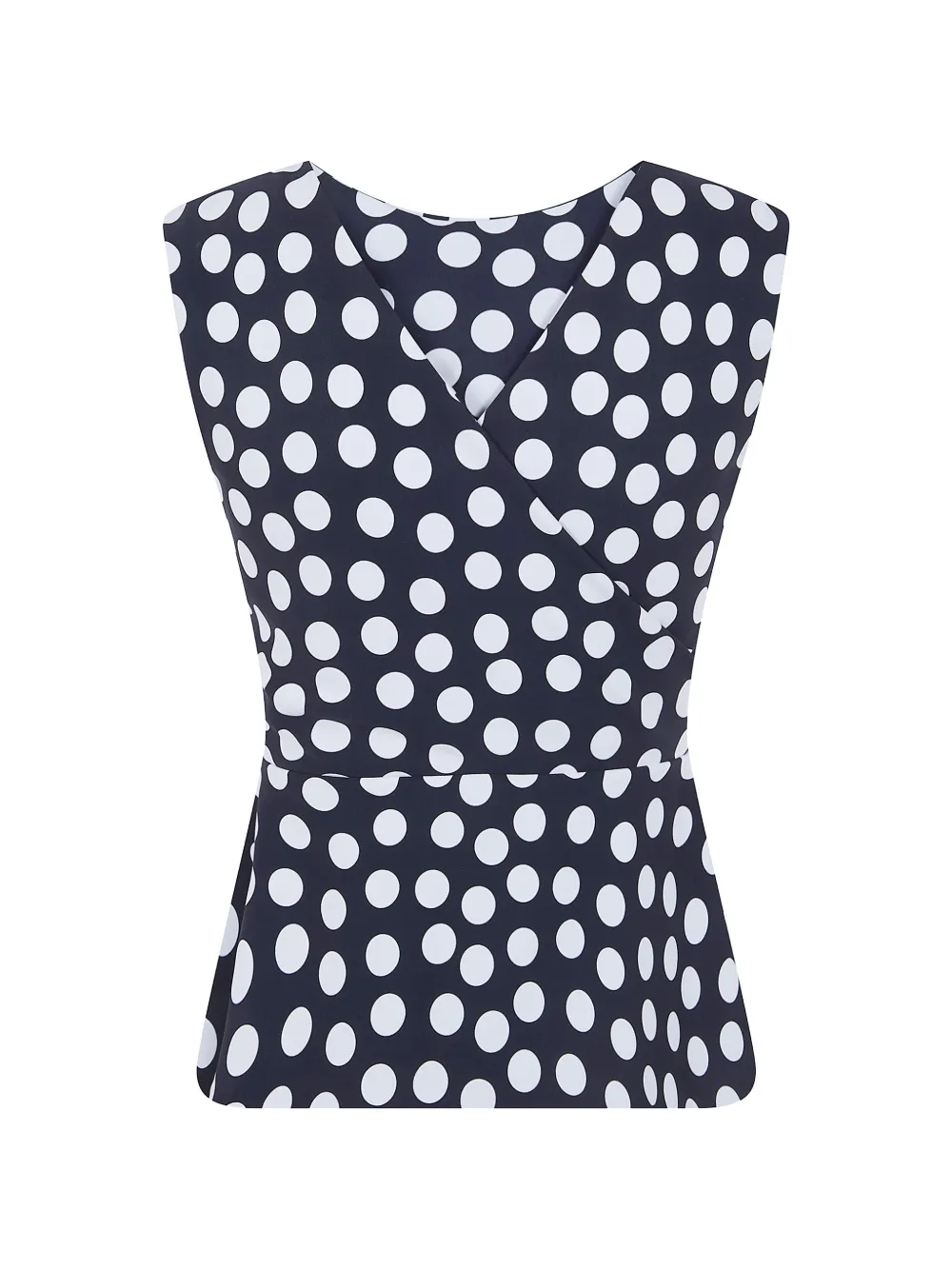 CHIARA BONI La Petite Robe polka-dot wrap top - Blu