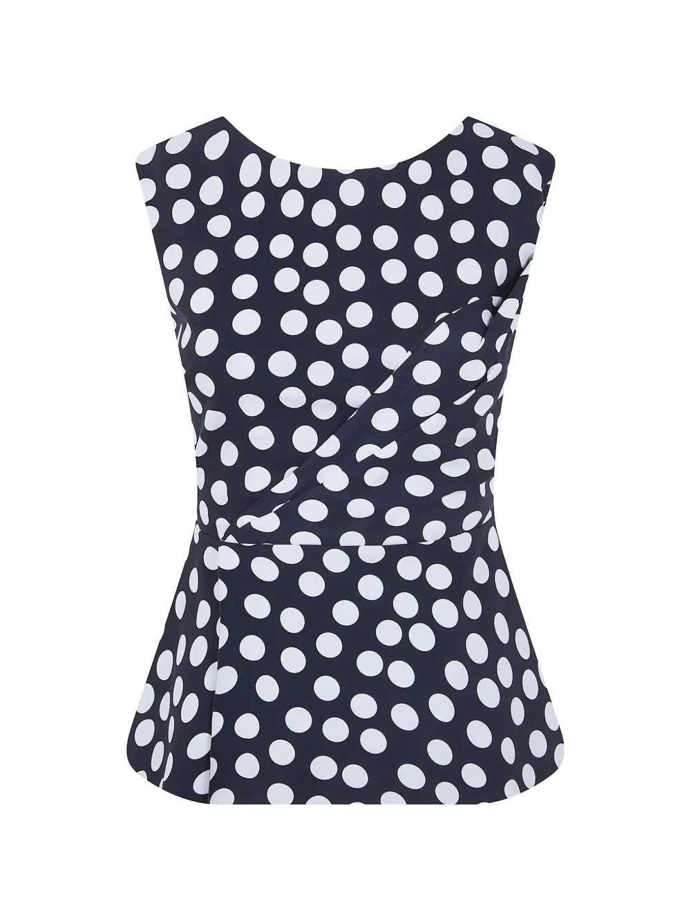 CHIARA BONI La Petite Robe Wikkeltop met stippen Blauw