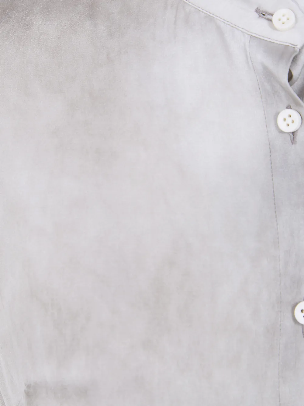 Uma Wang Mouwloze blouse met geplooide hals Grijs