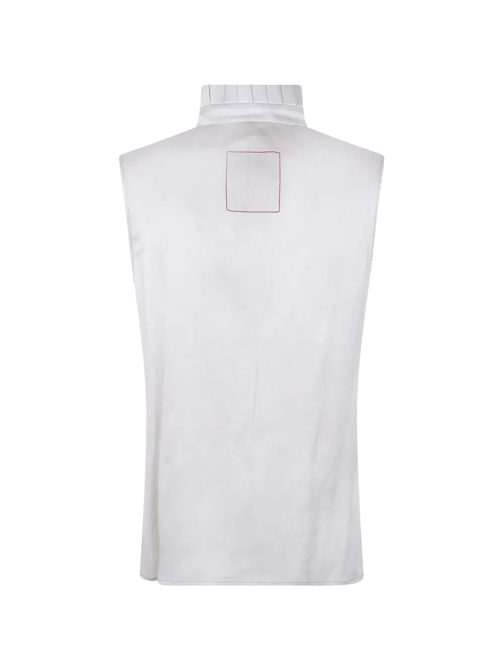Uma Wang Mouwloze blouse met geplooide hals Grijs