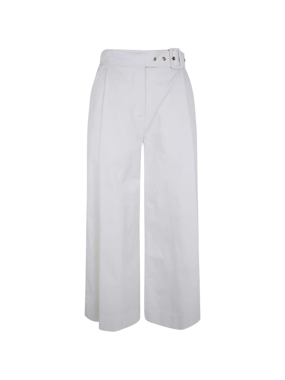 TWINSET belted wide-leg trousers - Bianco