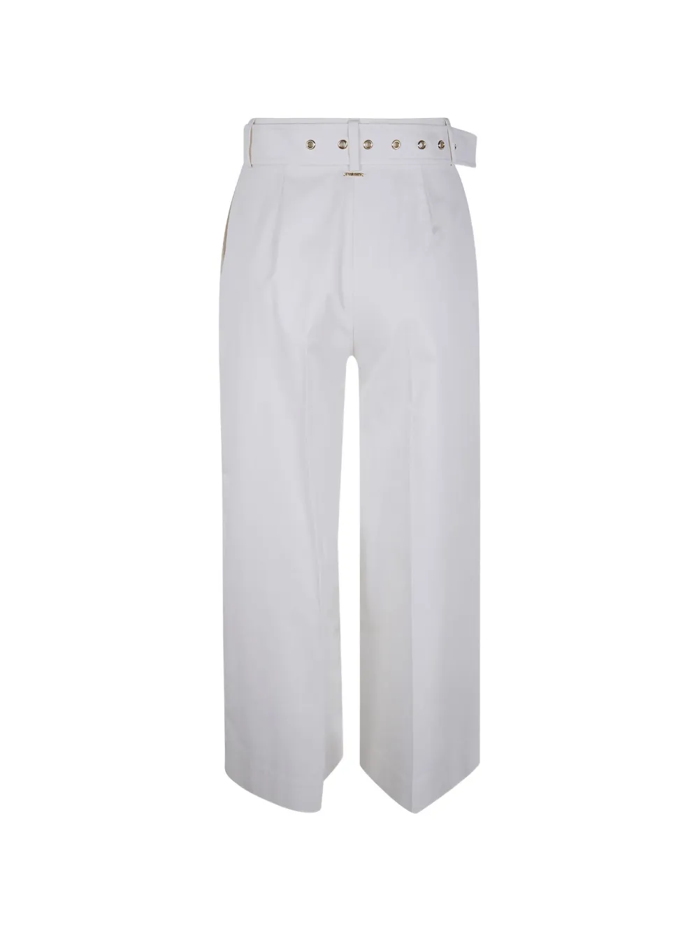 TWINSET Broek met wijde pijpen Wit