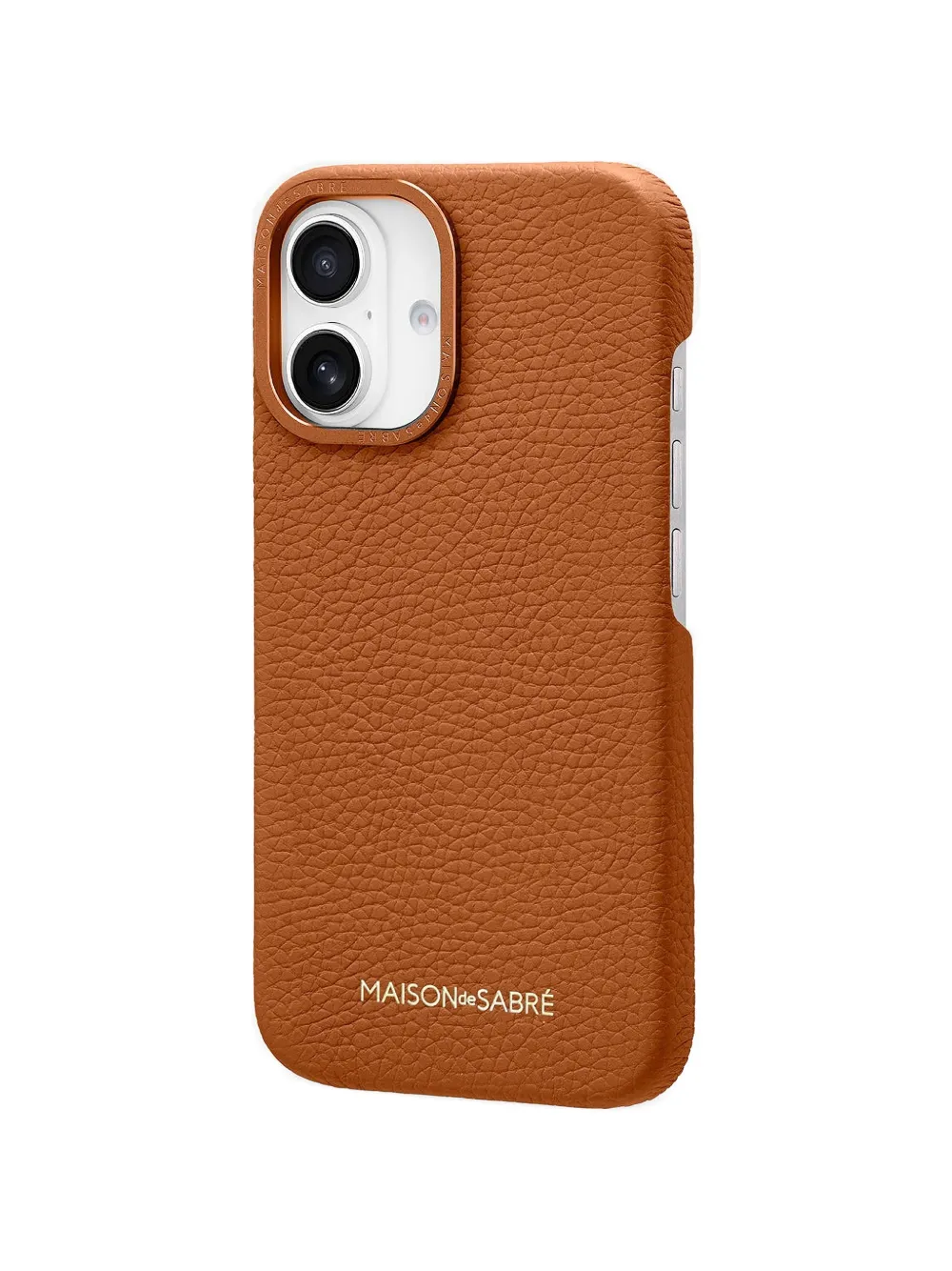  Maison De Sabré Iphone 16 Leather Phone Case - Brown 
