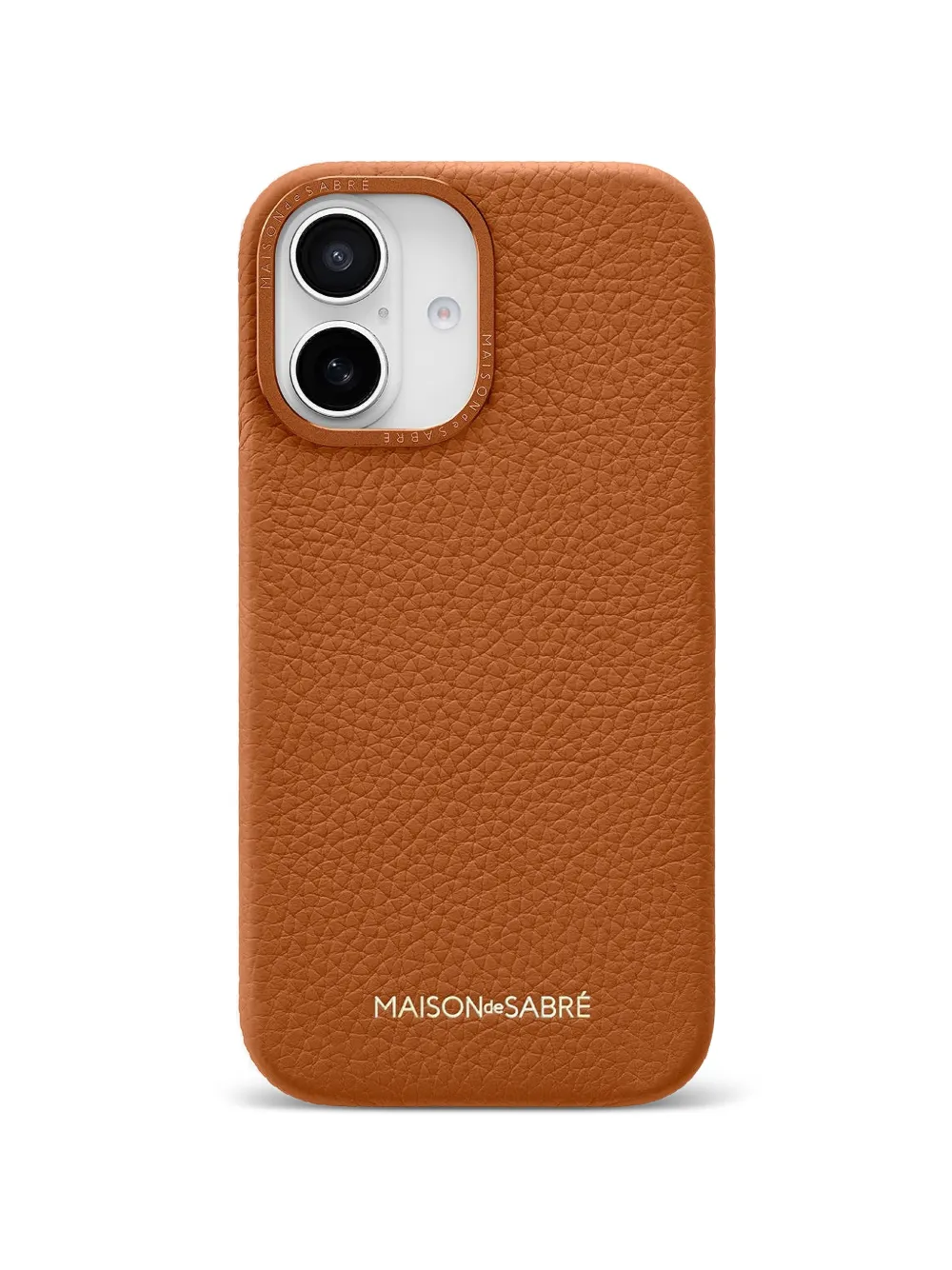MAISON de SABRÉ iPhone 16 leather phone case - Marrone