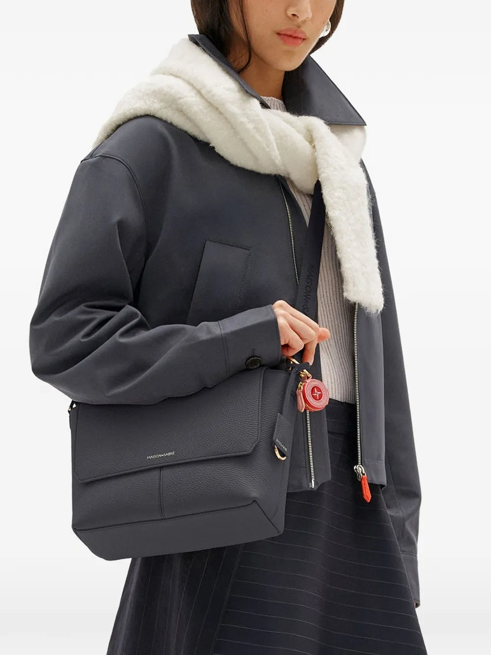  Maison De Sabré Medium Flap Bag - Grey 