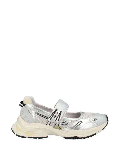 Ash touch-strap mesh-panel slip-ons