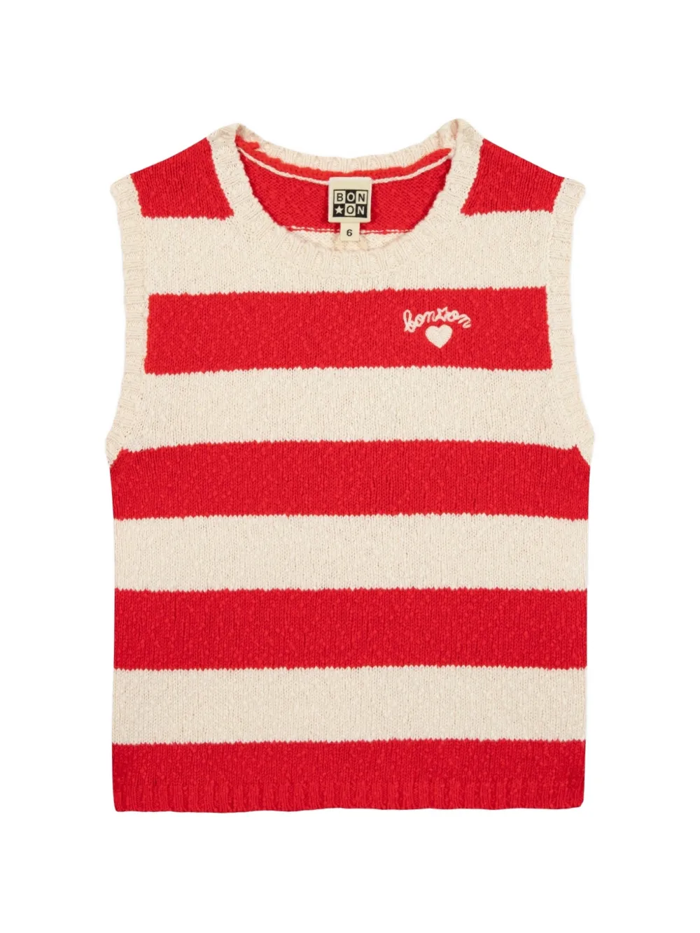 Bonton Next striped vest - Toni neutri