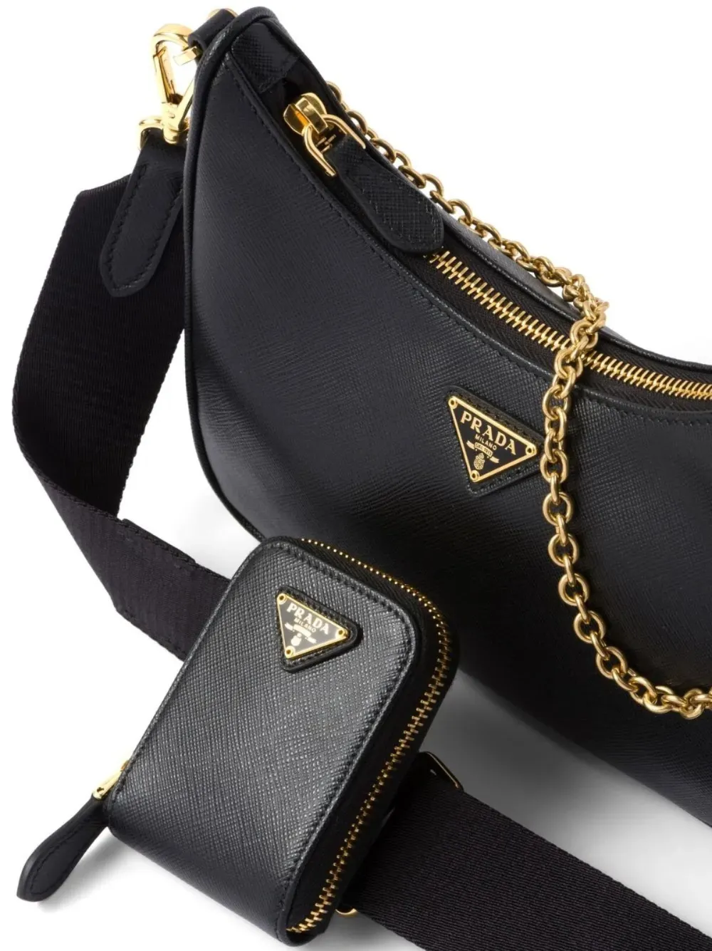 Prada リエディション 2005 サフィアーノレザー ショルダーバッグ