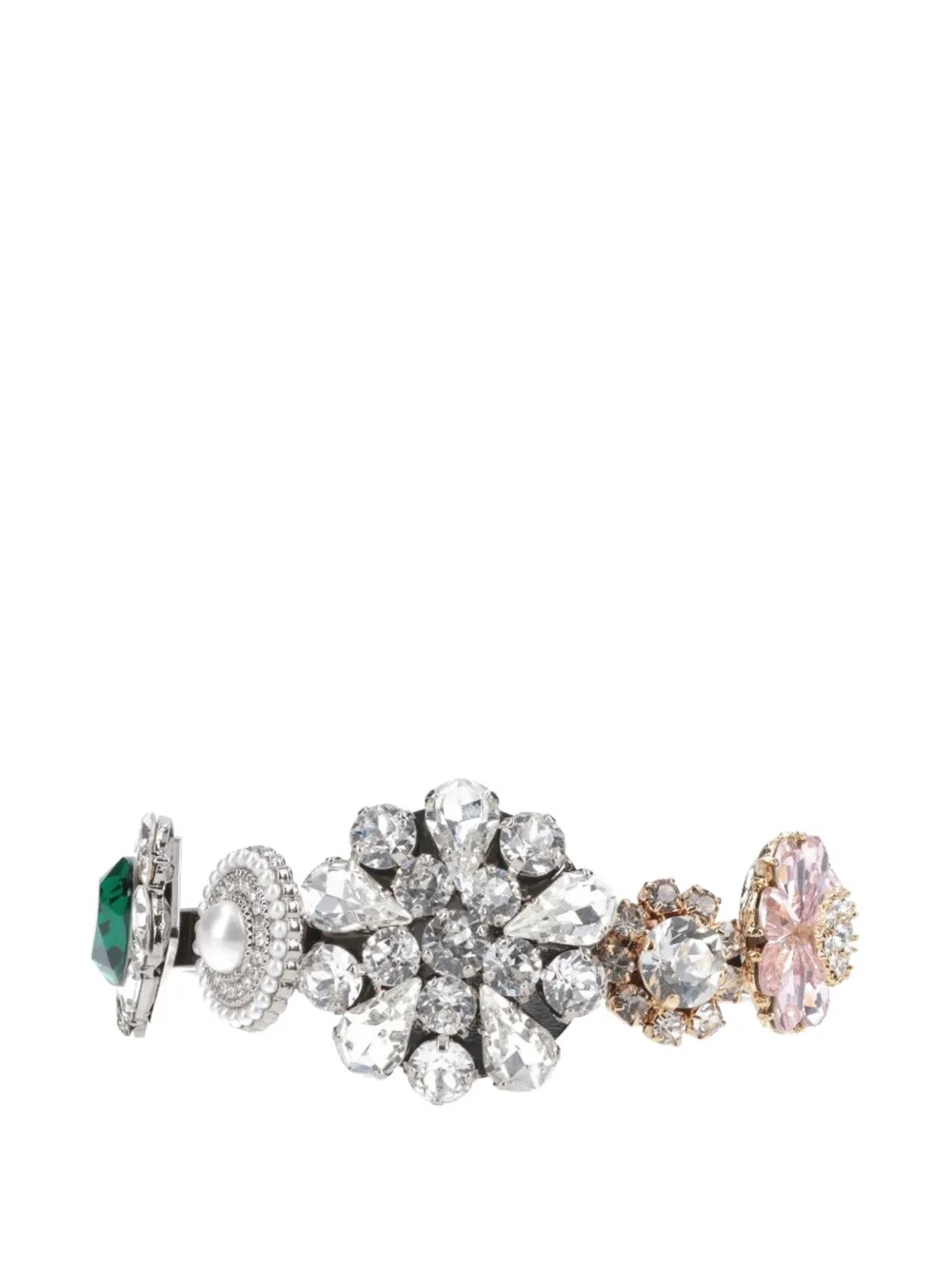 MM6 Maison Margiela crystal-embellishment bracelet - Argento