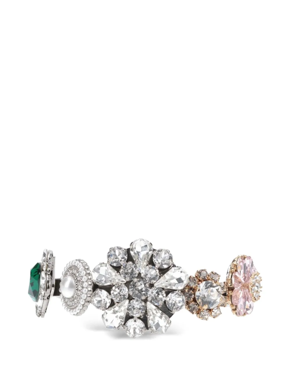 MM6 Maison Margiela crystal-embellishment bracelet - Argento