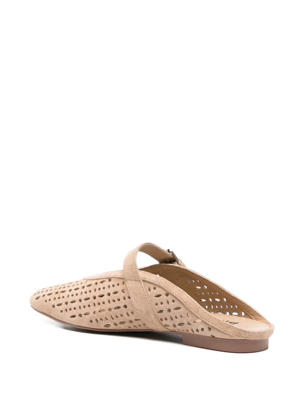 Bibi Lou Maia cutout flat mules Beige