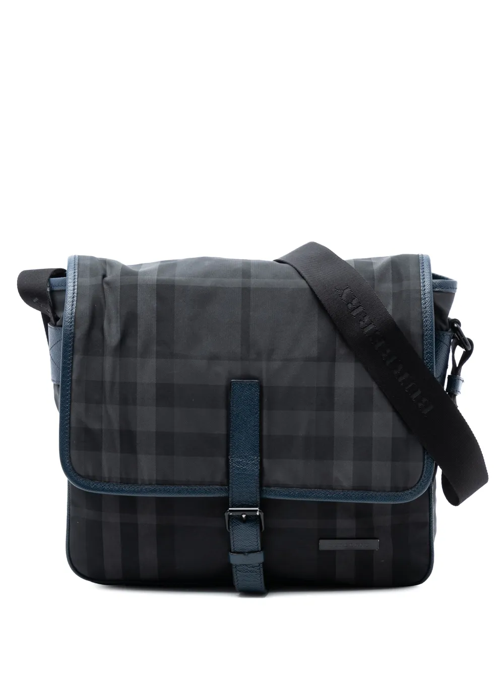 Burberry Pre-Owned 2000-2017 Smoke Check Nylon Messenger Bag crossbody bag - Grigio