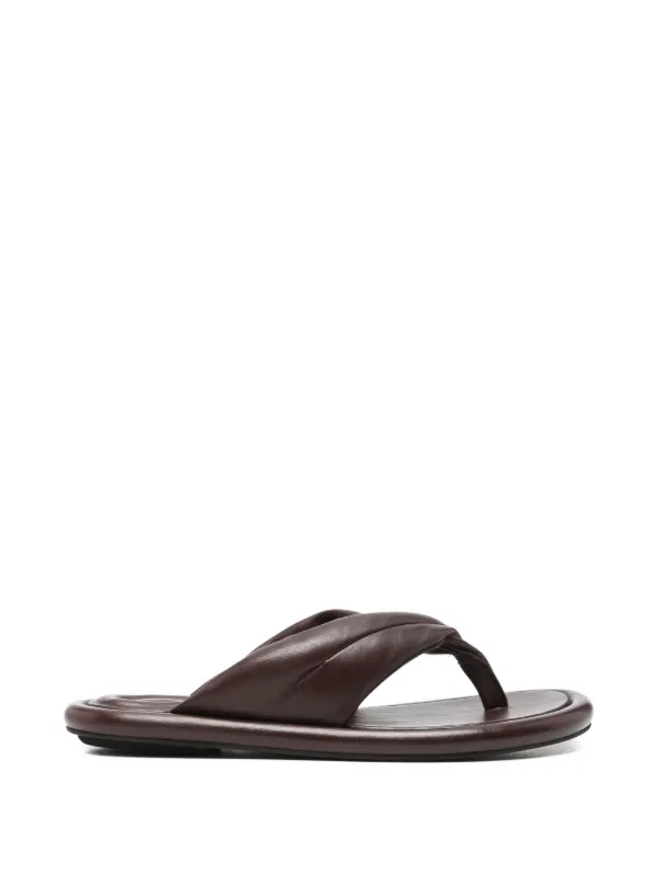 Officine Creative Estens Padded Sandals in Brown
