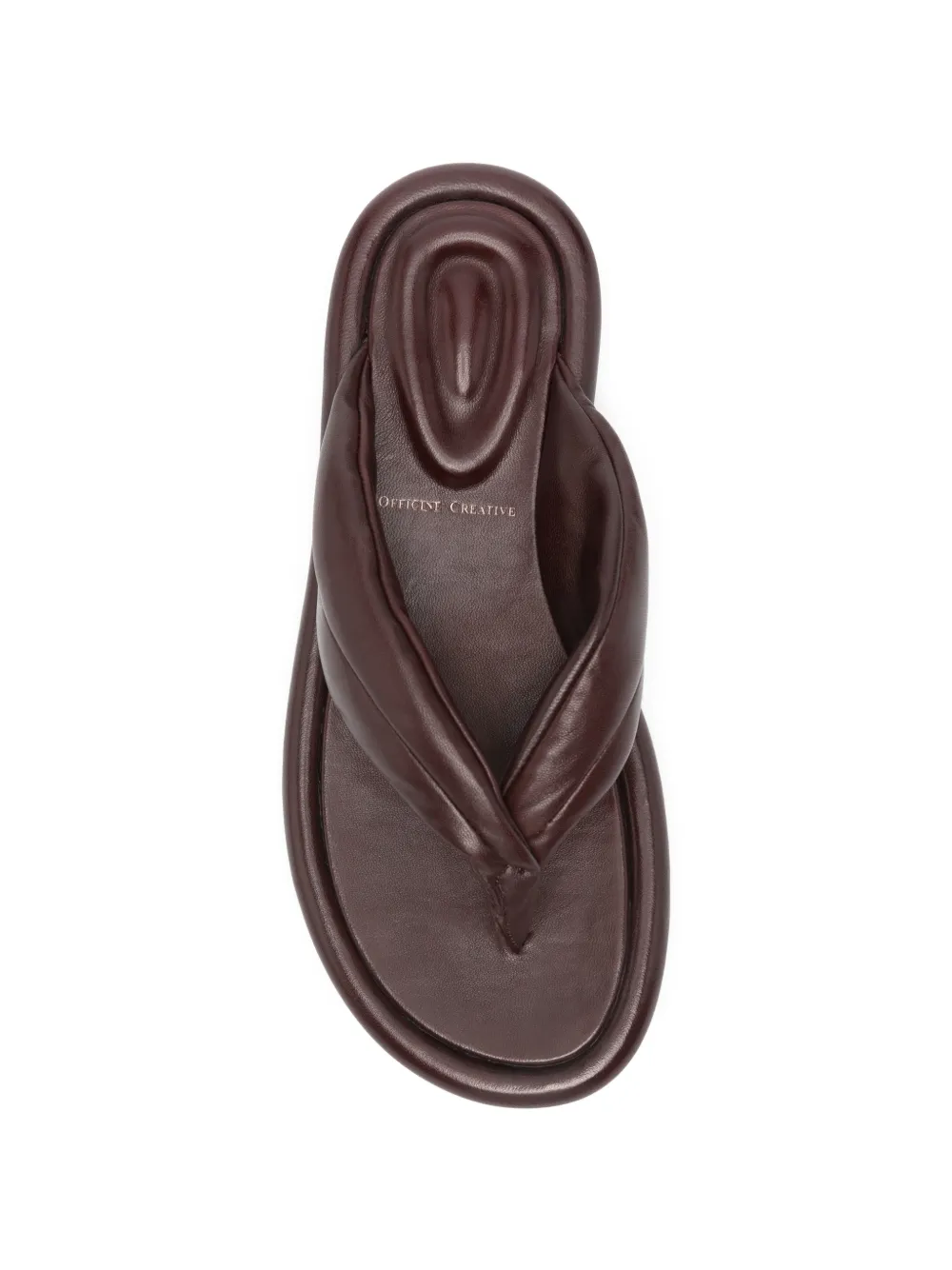 Officine Creative Estens padded sandals Bruin