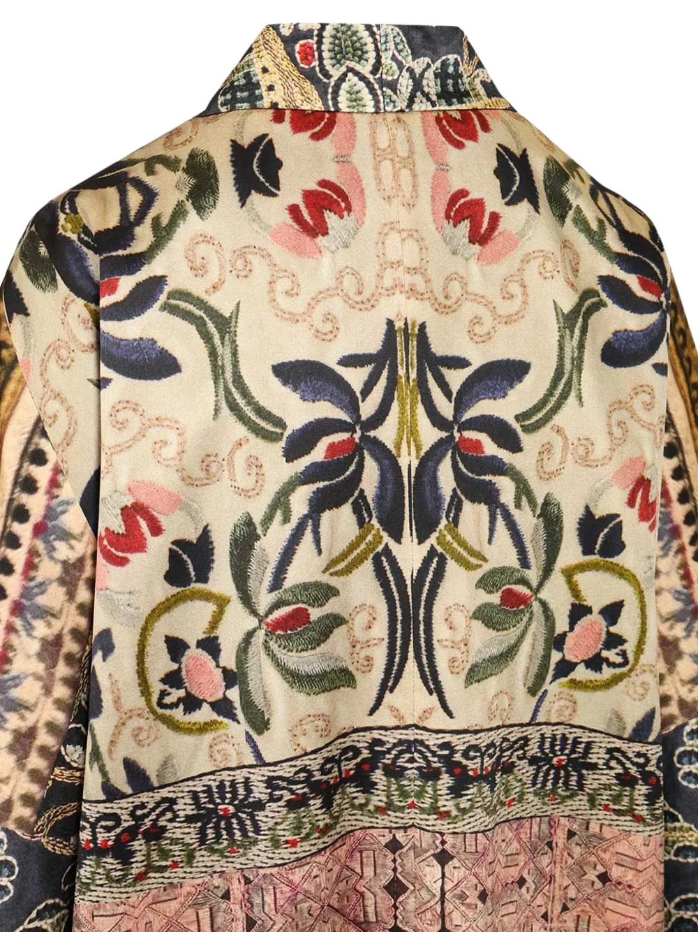 Hui Kimono met print en wijde mouwen Roze