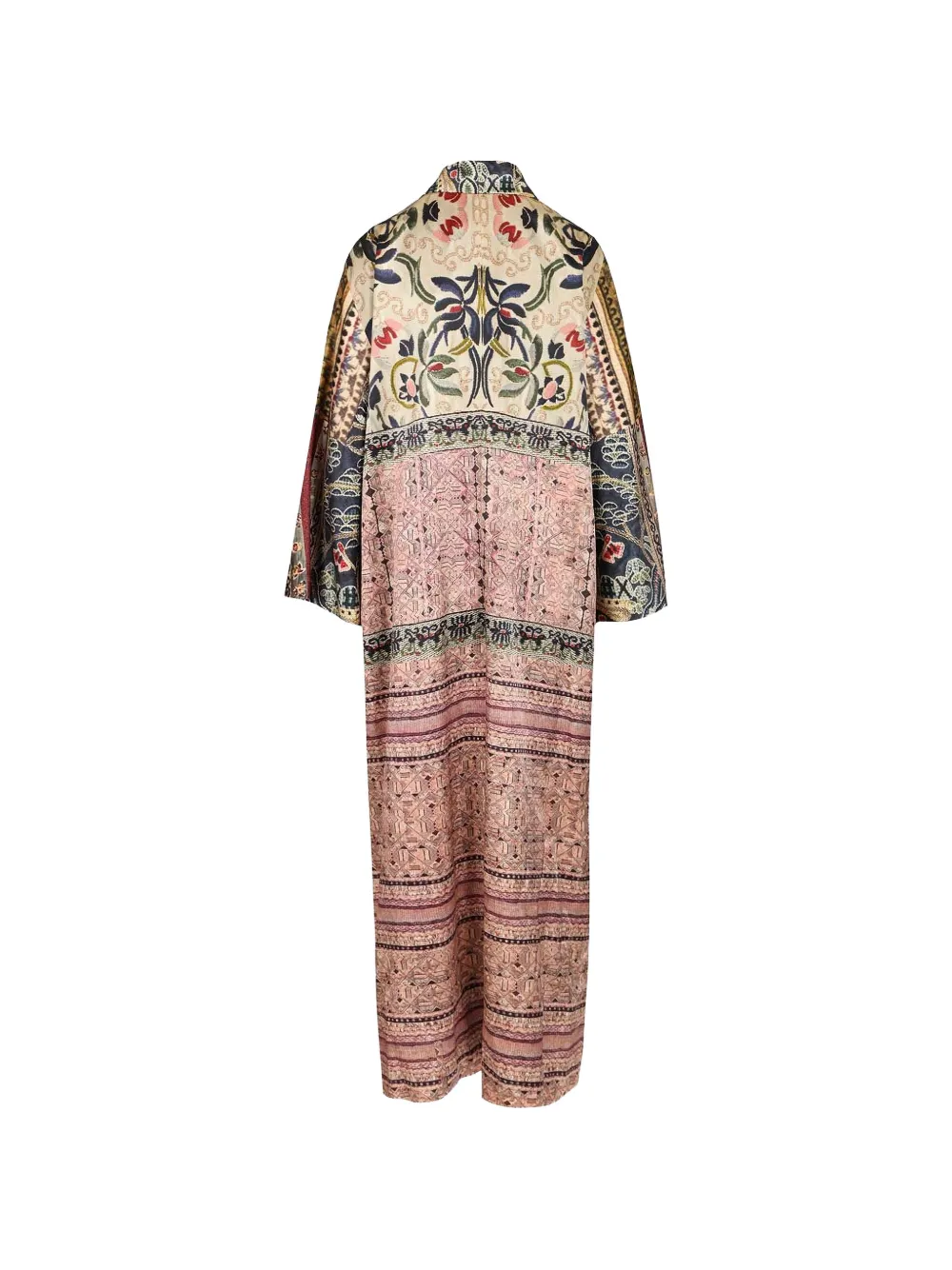 Hui Kimono met print en wijde mouwen Roze