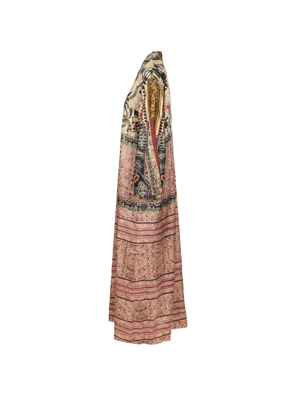 Hui Kimono met print en wijde mouwen Roze