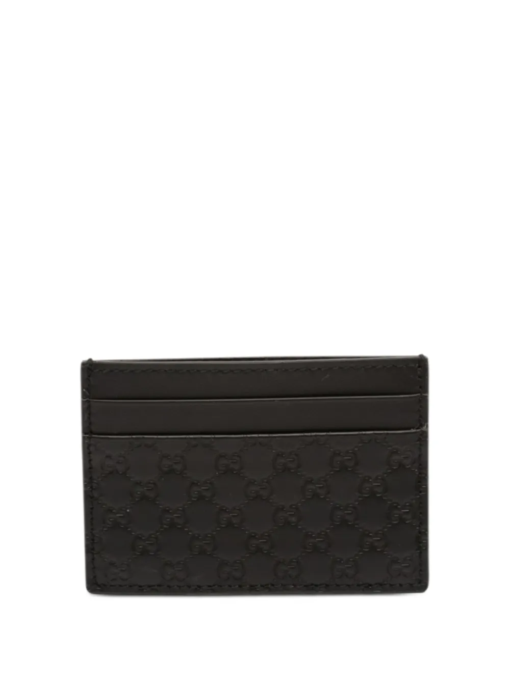 Gucci Pre-Owned 2016-2026 Microguccissima card holder - Nero