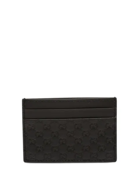 Gucci Pre-Owned 2016-2026 Microguccissima card holder
