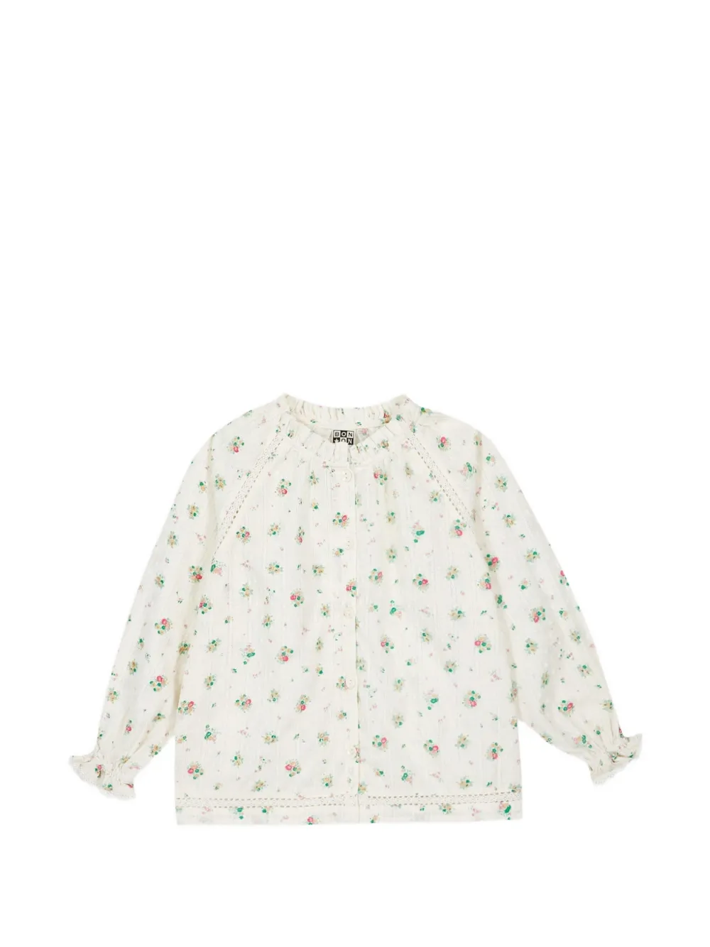 Bonton Reinette floral-print shirt - Toni neutri