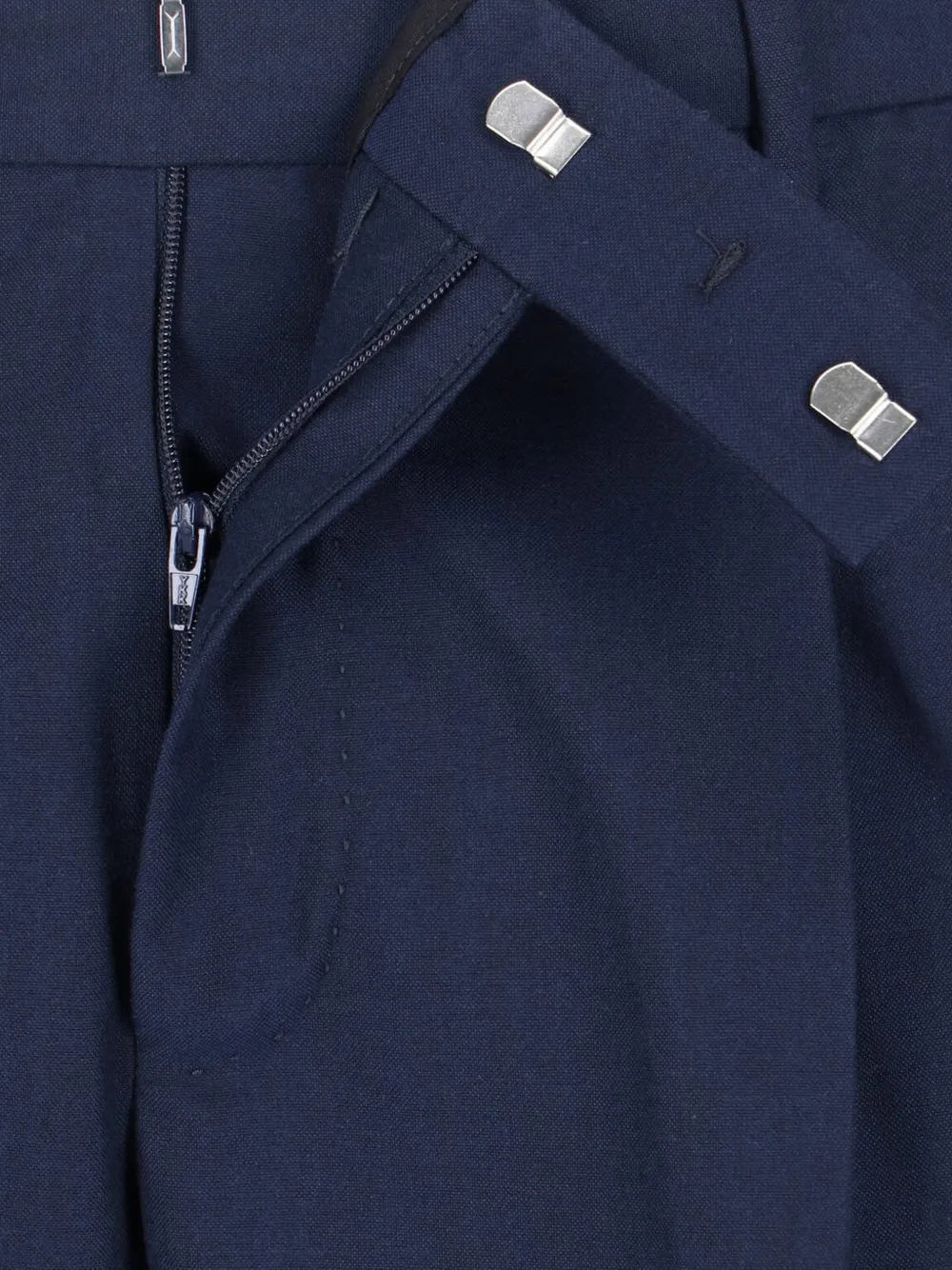 PT Torino Plooibroek met knoop Blauw
